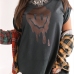 1Street Style Smile Printed Short Sleeve T Shirt