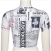 11Street Wear Newspaper Print Short Sleeve Tees