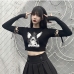 3Streetwear Black Printed Removable Sleeves T-Shirt