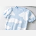 10Stylish Color Block Short Sleeve Cropped T Shirts