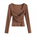 18Stylish Ruched Criss Cross Tops For Curvy Ladies