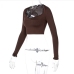 17Stylish Solid Fall Long Sleeve Cropped Tops