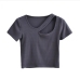 1Summer Hollow Out Inclined Neck White Women T Shirts