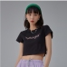 8Summer Letter Hot Drilling  Cropped Top T Shirts