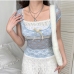 5Sweet Lace Short Sleeve Top