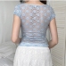 7Sweet Lace Short Sleeve Top