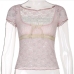 8Sweet Lace Short Sleeve Top