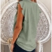 11V Neck Solid Ruffled Ladies Tee Shirts