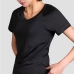 7V Neck Solid Short Sleeve Ladies T Shirts