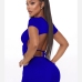 9 Sexy Backless Pure Color Suit For Women