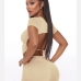 11 Sexy Backless Pure Color Suit For Women