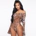 3 Sexy Leopard Print Long Sleeve 2 Piece Outfits