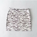 5 Zebra Stripes  Sleeveless Crop Top And Skirt