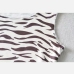 8 Zebra Stripes  Sleeveless Crop Top And Skirt