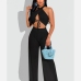 4Alluring Hollowed Halter Tank Top And Pants Set