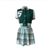 8Casual Letter Baseball Jacket Top And Skirt Set