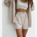1Casual Loose Long Sleeve 2 Piece Outfits