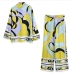 4Casual Printed Color Blocking 2 Piece Pant Sets