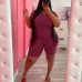 4Casual Solid Summer Plus Size 2 Piece Sets 