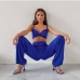 5Fashion Solid Long Sleeve 3 Piece Pant Set
