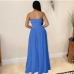 6Holiday Strapless Cropped And Wide Leg Pants Set