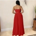 10Holiday Strapless Cropped And Wide Leg Pants Set