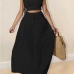 1Holiday Strapless Cropped And Wide Leg Pants Set