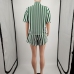 7Loose Striped Short Sleeve Two Piece Outfits