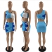 10Night Club Inclined Shoulder Print Skirt Sets