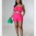 1Night Club Ruched Strapless Two Piece Sets