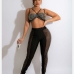 4Nightclub  Rhinestone  Cropped Top And Trouser Sets