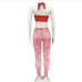 8Perspective Gauze Tank Top With Trousers Set