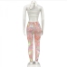 10Perspective Gauze Tank Top With Trousers Set