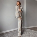 3Printed Home Clothes Long Sleeve Blouse And Pant Set