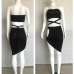 1Sexy Bandage Design Strapless Two Piece Skirt Sets