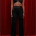 1Sexy Halter Cropped Camisole With Long Pants
