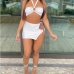 1Sexy Halter Cropped Top And Mini Skirt Sets