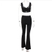 10Sexy Hollow Out Camisole With Long Pants Set
