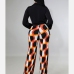 5Sexy Long Sleeve Print Design Pants Sets