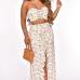 3Sexy Printed Strapless Sleeveless Two Pieces