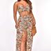 5Sexy Printed Strapless Sleeveless Two Pieces
