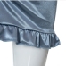 16Sexy Solid Ruffled Hem Crop Top Skirt Set