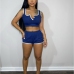 1Sporty Sleeveless 2 Piece Outfit Sets