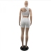 20Sporty  Sleeveless Crop Tank Top And Shorts Set