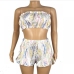 6Stringy Selvedge Printed Strapless 2 Piece Sets
