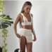 6Stylish White Matching 2 Piece Skirt Sets