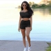 15Summer Casual Solid Matching 2 Piece Short Sets