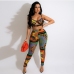 1Summer Printed 2 Piece Pant Sets For Women