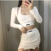 4Trendy Fashion 3 Piece Crop Top And Skirt Set