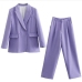 4OL Long Sleeve Blazer Trouser Suits For Women